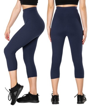 Duże Legginsy Getry Damskie Bambusowe 715-4 r XXL