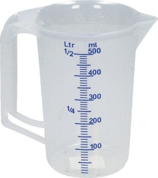 Zlewka pomiarowa PCW Hünersdorff, 0,5 l