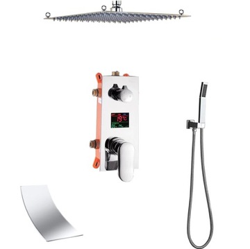 ZESTAW PODTYNKOWY WODOSPAD DESZCZOWNICA 50 cm LED