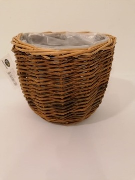 Doniczka koszyk wiklinowy owalny