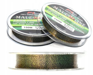 ŻYŁKA 3D LINE 0,35 MM 19,61kg CAMOUFLAGE150 TONĄCA