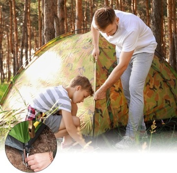 Колышки для палатки, длинные ввертные штифты, 20 см, оцинкованные, 12 шт.