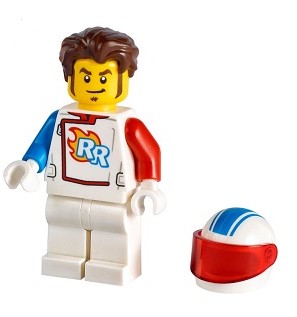 K8*LEGO ROCKET RACER cty1319 KIEROWCA MOTOCYKLISTA KASKADER NOWY