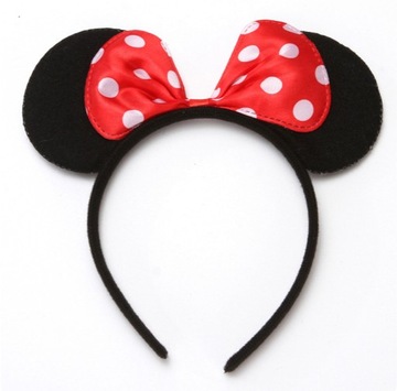Opaska na głowę myszka Mickey Minnie z kokardką