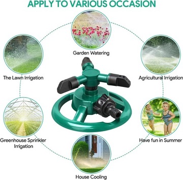 3-РУЧНОЙ РЕГУЛИРУЕМЫЙ ВРАЩАЮЩИЙСЯ ДОЖДЕВАТЕЛЬ ДЛЯ ТРАВЫ