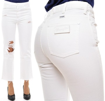 WRANGLER spodnie white RETRO STRAIGHT W30 L30