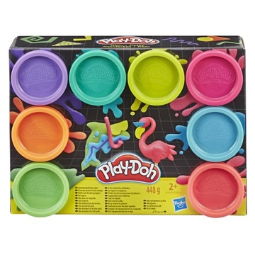 PLAY-DOH CIASTOLINA NEON 8-PAK E5063
