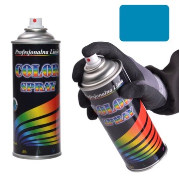 Color Spray Lakier Farba RAL 5012 NIEBIESKI