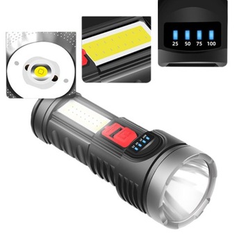 АККУМУЛЯТОРНЫЙ СВЕТОДИОДНЫЙ ФОНАРЬ + COB USB