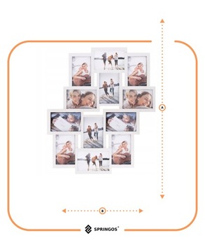 НАБОР МУЛЬТИРАМА ИЗ 12 ФОТОРАМОК БЕЛАЯ РАМКА МУЛЬТИ ФОТОГАЛЕРЕЯ КОЛЛАЖ
