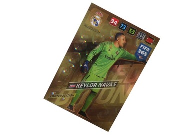 PANINI FIFA 365 2018 KARTY PIŁKARSKIE MAŁA KARTA LIMITED KEYLOR NAVAS REAL