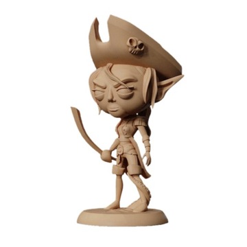 Figurki Dice Head CIBI Elf pirate RPG