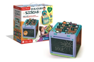 Edukacyjny Sześcian Uczę się Bawiąc Kostka Tablica Nauka Liter Clementoni