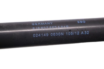 AUDI TT ZADNÍ VÍKO KUFRU PLYNOVÁ LEVÝ 8J 1.8 TFSI 2012 RHD