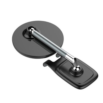Metalowy czarny uchwyt do telefonu tabletu solidny