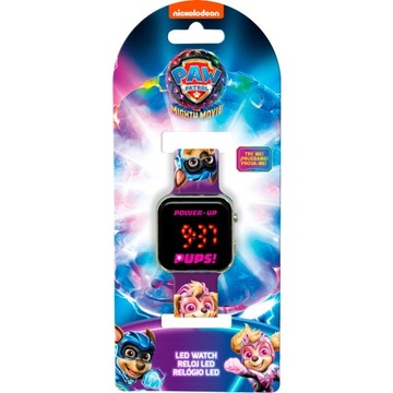 ZEGAREK LED Z KALENDARZEM PAW PATROL SKYE PW19945