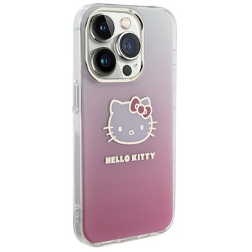 Чехол Hello Kitty IML Gradient Electrop Kitty Head для iPhone 14 Pro Max — розовый