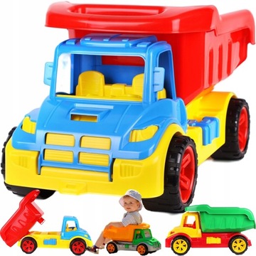 БОЛЬШОЙ САМОСВАЛ ДЛЯ ДЕТЕЙ В ДОМ С ПЕСЧНЫМ САДОМ