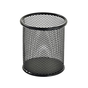 KUBEK PRZYBORNIK NA BIURKO METALOWY SIATKA