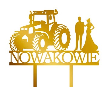Topper Nazwisko Ślub Wesele TŚZ-44