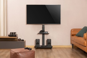 MOZOS MSTV Крепление для телевизора мобильный штатив с полкой VESA 600x400 max