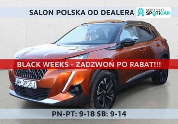 Peugeot 2008 II SUV 1.2 PureTech 130KM 2020 Peugeot 2008 1.2 PureTech GT Line SS EAT8 SalonPL FVat Od Reki Bogata Wers