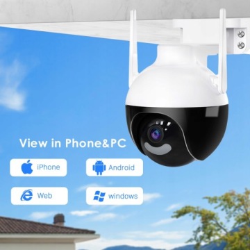 НАРУЖНАЯ ВРАЩАЮЩАЯСЯ КАМЕРА WiFi 5x ZOOM 8MPx 4K