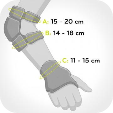 Комплект защиты для детских роликовых коньков BERGEN XS бежевый