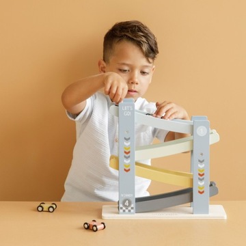 ДЕРЕВЯННАЯ ГОРКА ДЛЯ АВТОМОБИЛЕЙ LITTLE DUTCH BLUE