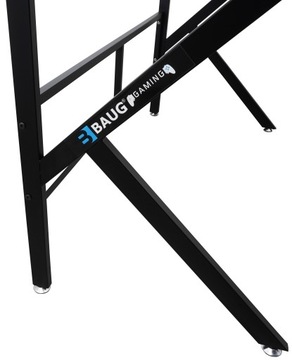 Игровой настольный стол для компьютерного игрока Black большой 120x60