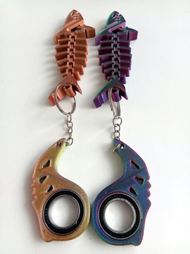 Keyspinner Keyrambit + Shark TikTok Key -брелок MIDNIGHT