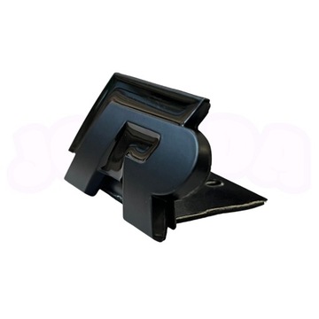 EMBLEMAT logo R grill VOLKSWAGEN VW R LINE Golf Scirocco czarny
