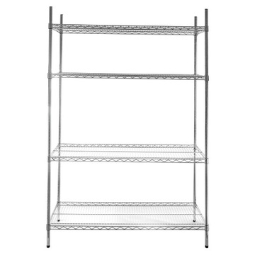 ГАСТРОНОМИЧНАЯ складская полка проволочная, 4 ПОЛКИ, 180х180х60см Мега-М