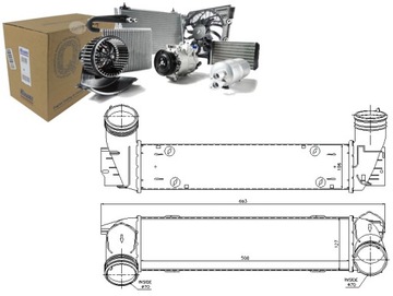 INTERCOOLER BMW 1 (E82) 1 (E88) 3 (E90) 3 (E91) 3