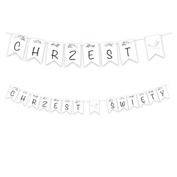 BANER GIRLANDA CHRZEST ŚWIĘTY