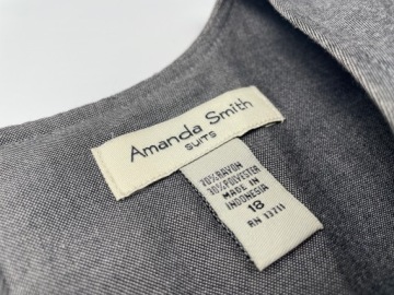 Женский комплект: платье + жакет, серый костюм AMANDA SMITH XXL (18)
