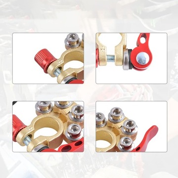 КЛЕММНЫЕ РАЗЪЕМЫ КЛЕММЫ АККУМУЛЯТОРНОЙ БАТАРЕИ ПОЛОЖИТЕЛЬНЫЙ ОТРИЦАТЕЛЬНЫЙ НАБОР ИЗ 2 ШТ.