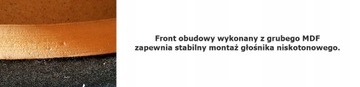 Корпус сабвуфера BassTon SLIM, МДФ 20 см.