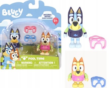 TM Bluey Figurki 2Pak Zabawa Na Basenie