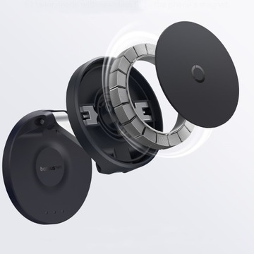 МАГНИТНЫЙ ДЕРЖАТЕЛЬ ТЕЛЕФОНА BASEUS ДЛЯ АВТОМОБИЛЯ MAGSAFE НА ПРИБОРНОЙ ПАНЕЛИ КОКПИТЫ