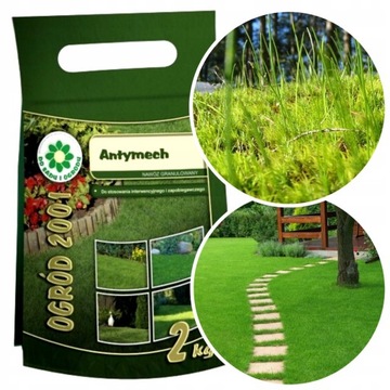 NAWÓZ DO TRAWNIKA TRAWY ANTYMECH 2KG +FE OGRÓD2001