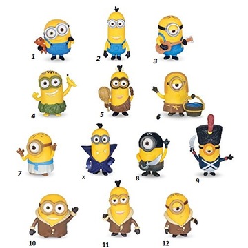 Minionki Figurka 5-8 cm Różne Wzory Do Wyboru