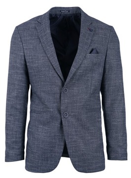 SPODNIE MĘSKIE ELEGANCKIE GRANATOWE CHINOSY WIZYTOWE TURECKIE W38 98-100