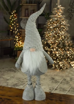 Рождественский эльф, гном, гном, Дед Мороз, БОЛЬШОЙ БЕЖЕВЫЙ