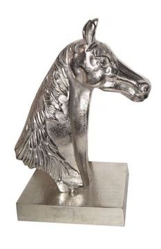 Figura koń metal srebrny 51 cm