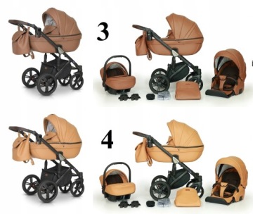 ДЕТСКАЯ КОЛЯСКА VERDI MOCCA 3В1 + СУМКА + АКСЕССУАРЫ
