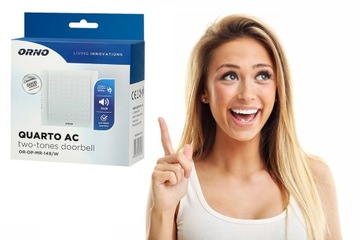 DZWONEK PRZEWODOWY DO DRZWI 230V BIM-BAM QUARTO