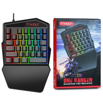 KLAWIATURA DLA GRACZY NA RĘKĘ GAMINGOWA LED KEYPAD