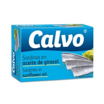 CALVO Sardynki w Oleju Roślinnym 120g