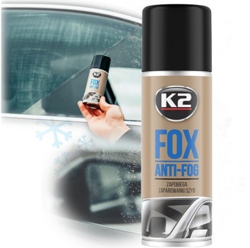 K2 FOX SPRAY PRZECIW PAROWANIU SZYB LUSTEREK antypara ANTYROSZENIOWY 150ml